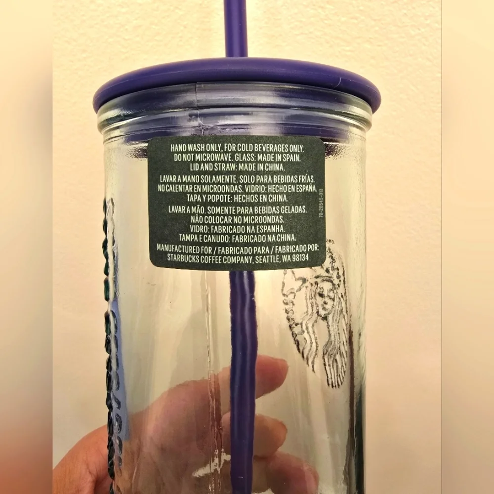 NWT Starbucks 2025 Halloween LATAM Release Recycled Glass 16 Oz